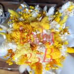 Bouquet de Fleurs de Cire Jaune & Orange